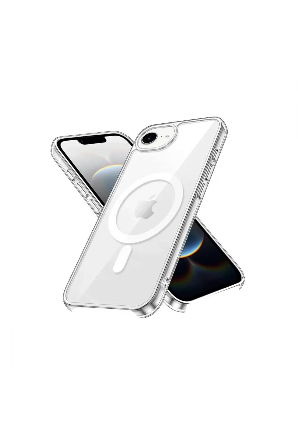 Apple İphone 16e Kılıf Pc Real Magsafe Kapak - Şeffaf