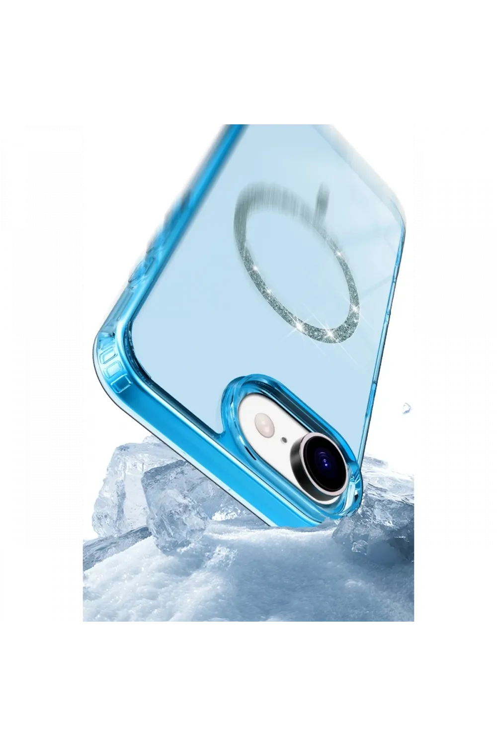 Apple iPhone 16E Live Diamond Magsafe Kapak - Şeffaf