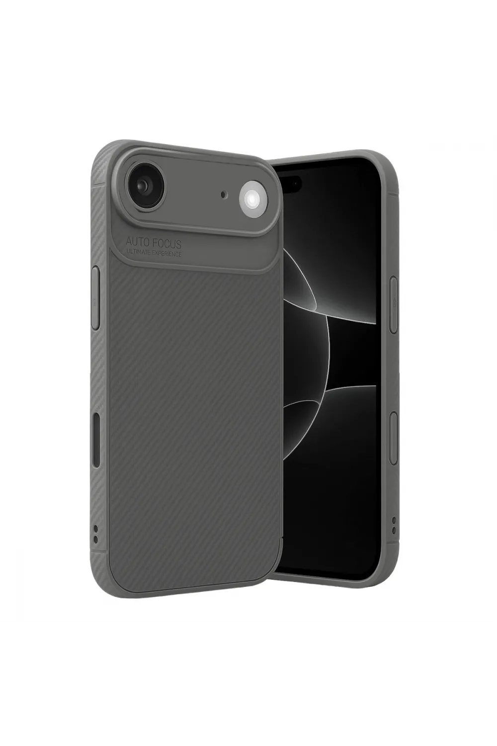 Apple İphone 17 Air Auto Focus Karbon Kapak - Gri
