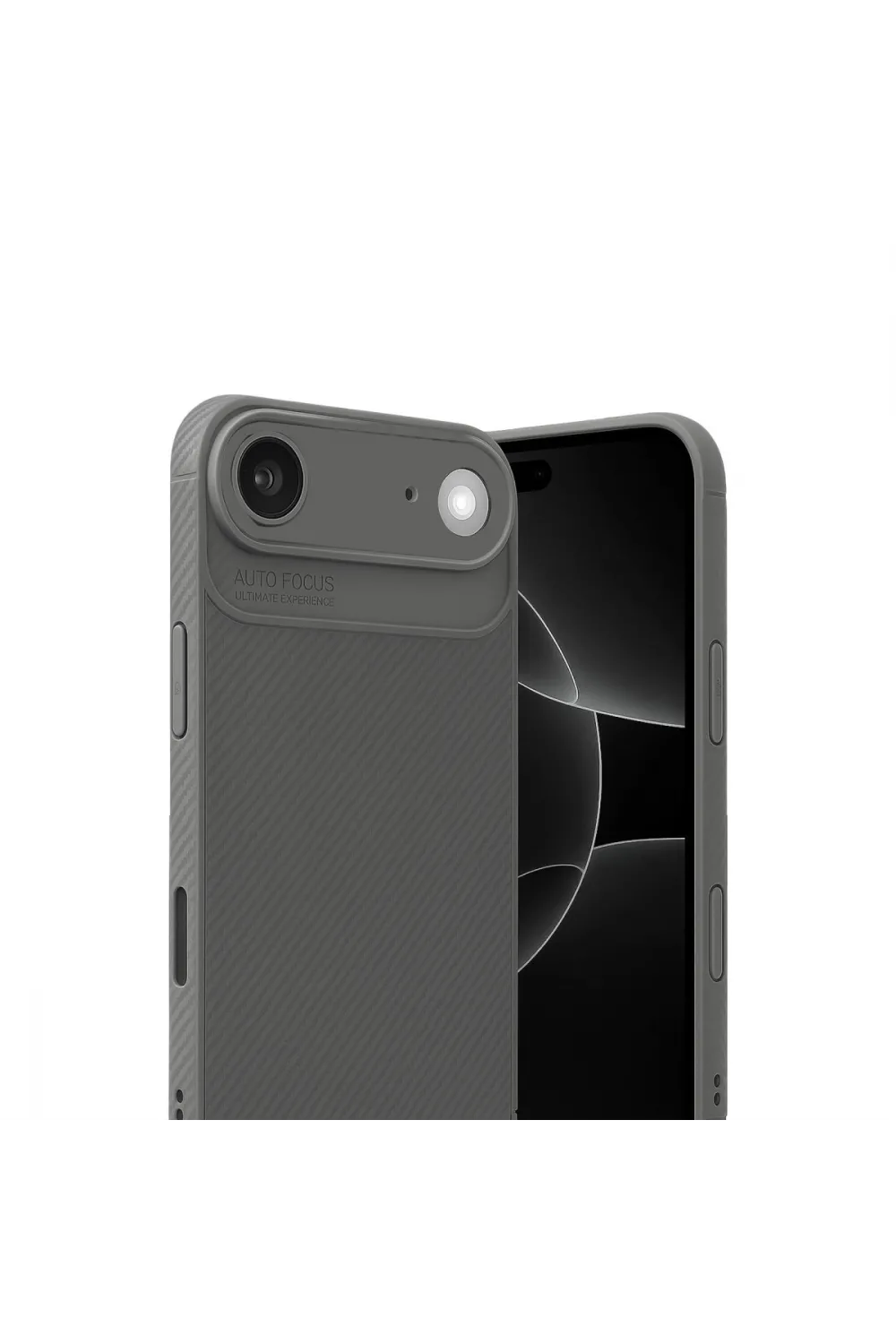 Apple İphone 17 Air Auto Focus Karbon Kapak - Gri