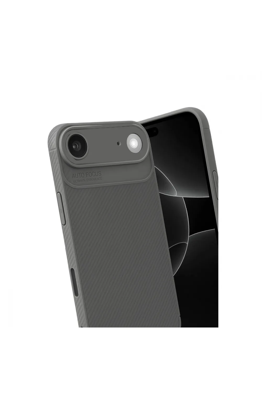 Apple İphone 17 Air Auto Focus Karbon Kapak - Gri