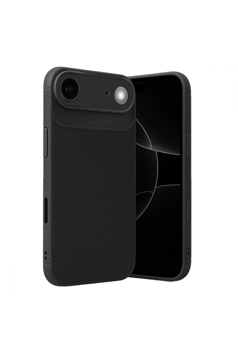 Apple İphone 17 Air Auto Focus Karbon Kapak - Siyah