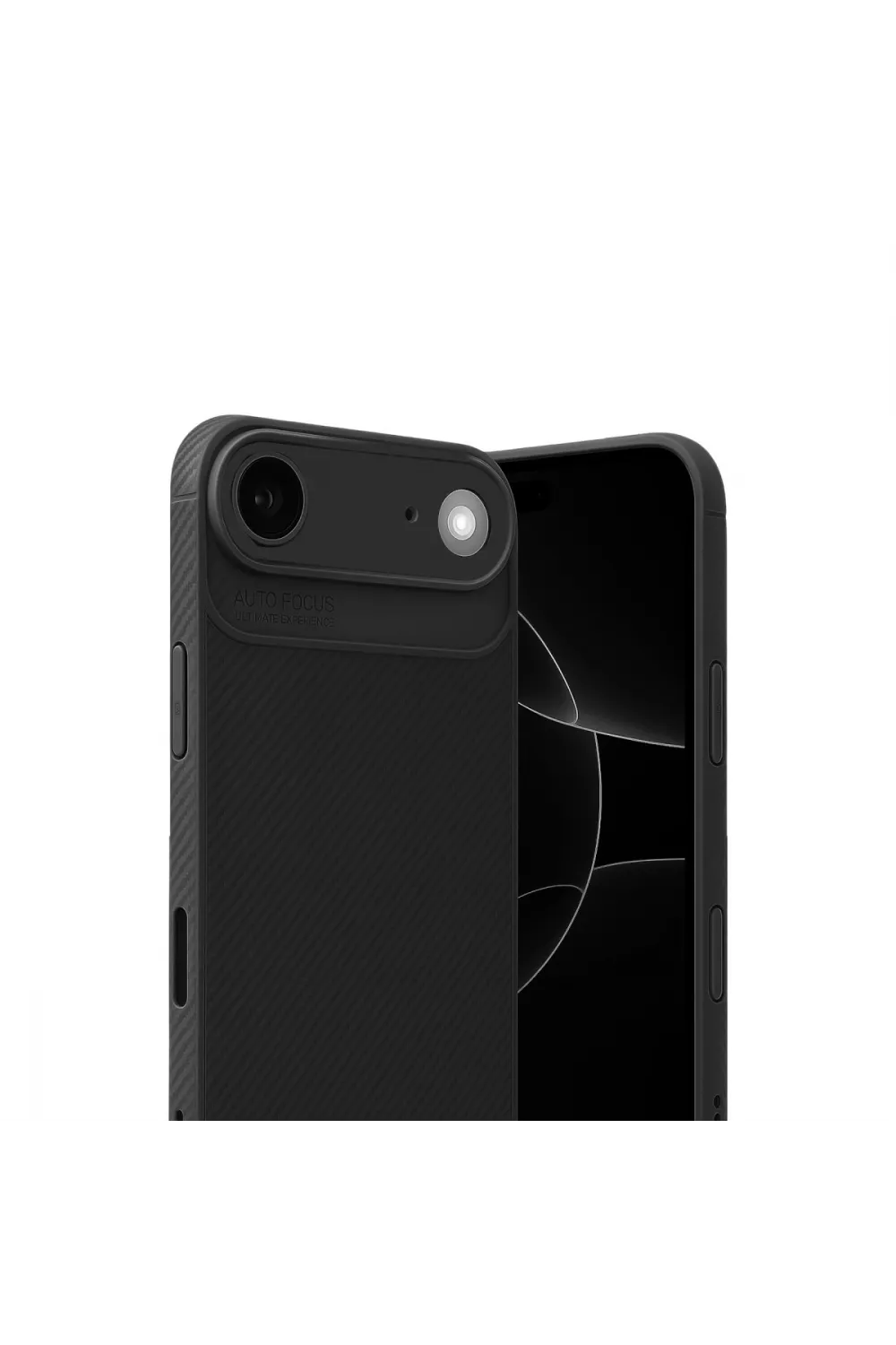 Apple İphone 17 Air Auto Focus Karbon Kapak - Siyah