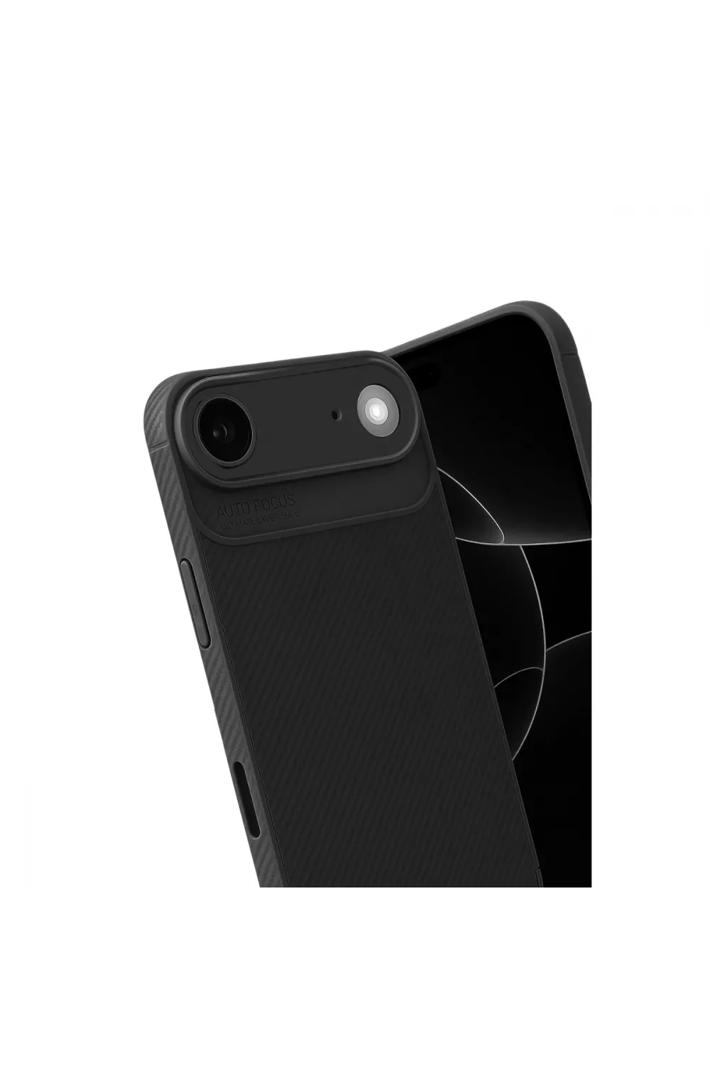 Apple İphone 17 Air Auto Focus Karbon Kapak - Siyah