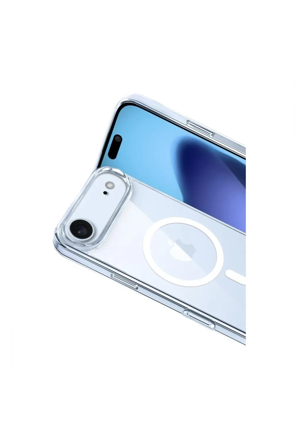 Apple İphone 17 Air Combo Sert Şeffaf Magsafe Kapak - Şeffaf