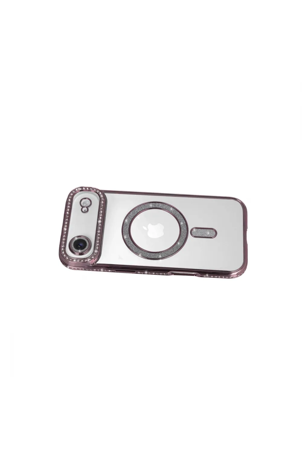 Apple İphone 17 Air Joke Simli Magneticsafe Kılıf - Pembe