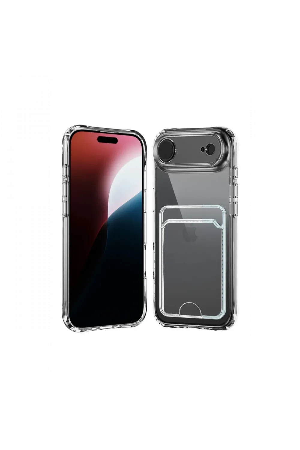 Apple iPhone 17 Air Kart Şeffaf Silikon - Şeffaf