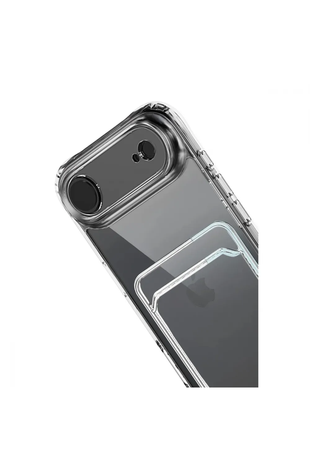 Apple İphone 17 Air Kart Şeffaf Silikon - Şeffaf