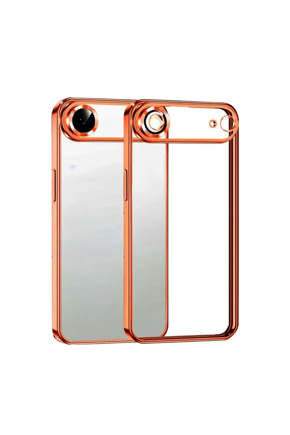 Apple İphone 17 Air Razer Lensli Silikon - Turuncu