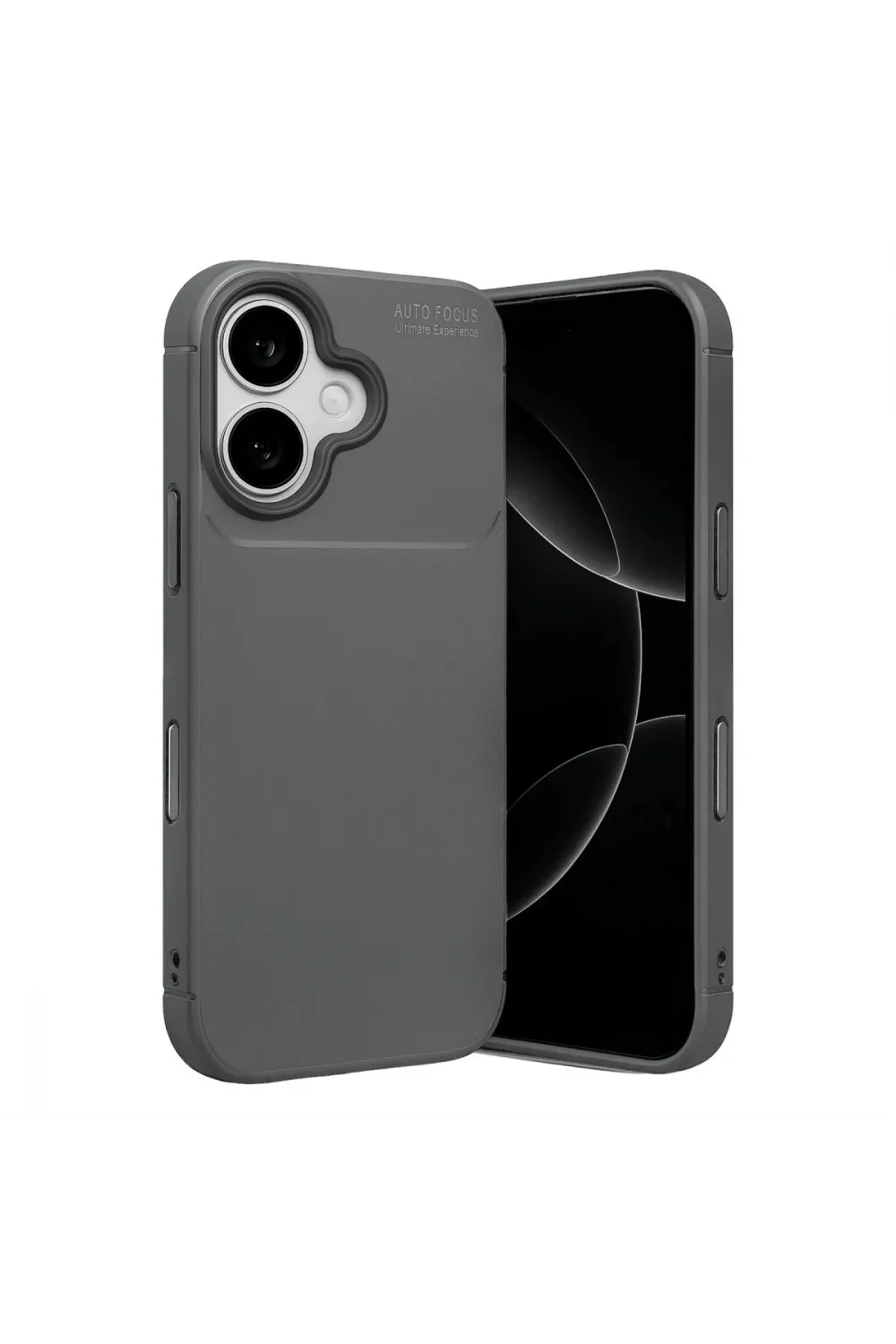 Apple İphone 17 Auto Focus Karbon Kapak - Gri