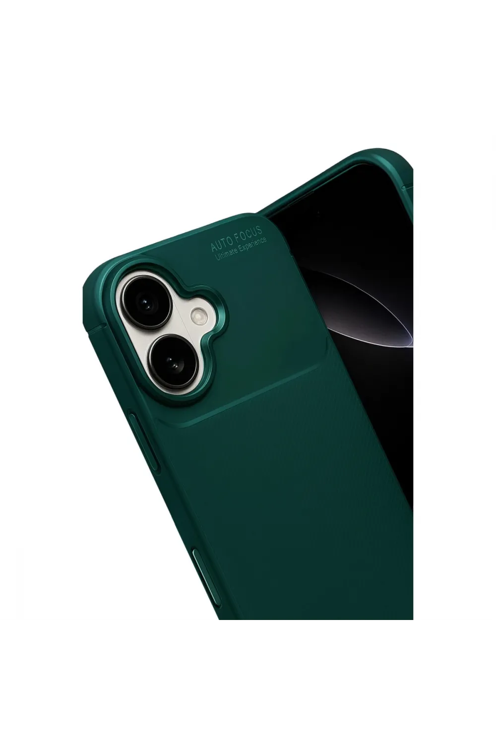 Apple İphone 17 Auto Focus Karbon Kapak - Koyu Yeşil