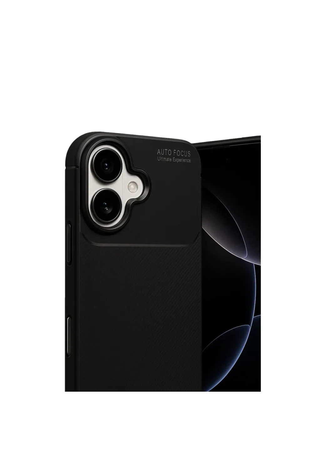 Apple İphone 17 Auto Focus Karbon Kapak - Siyah