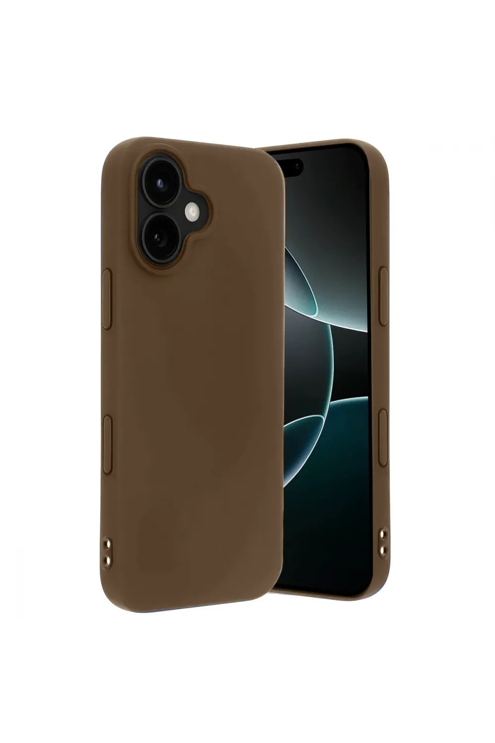 Apple İphone 17 First Silikon - Kahverengi