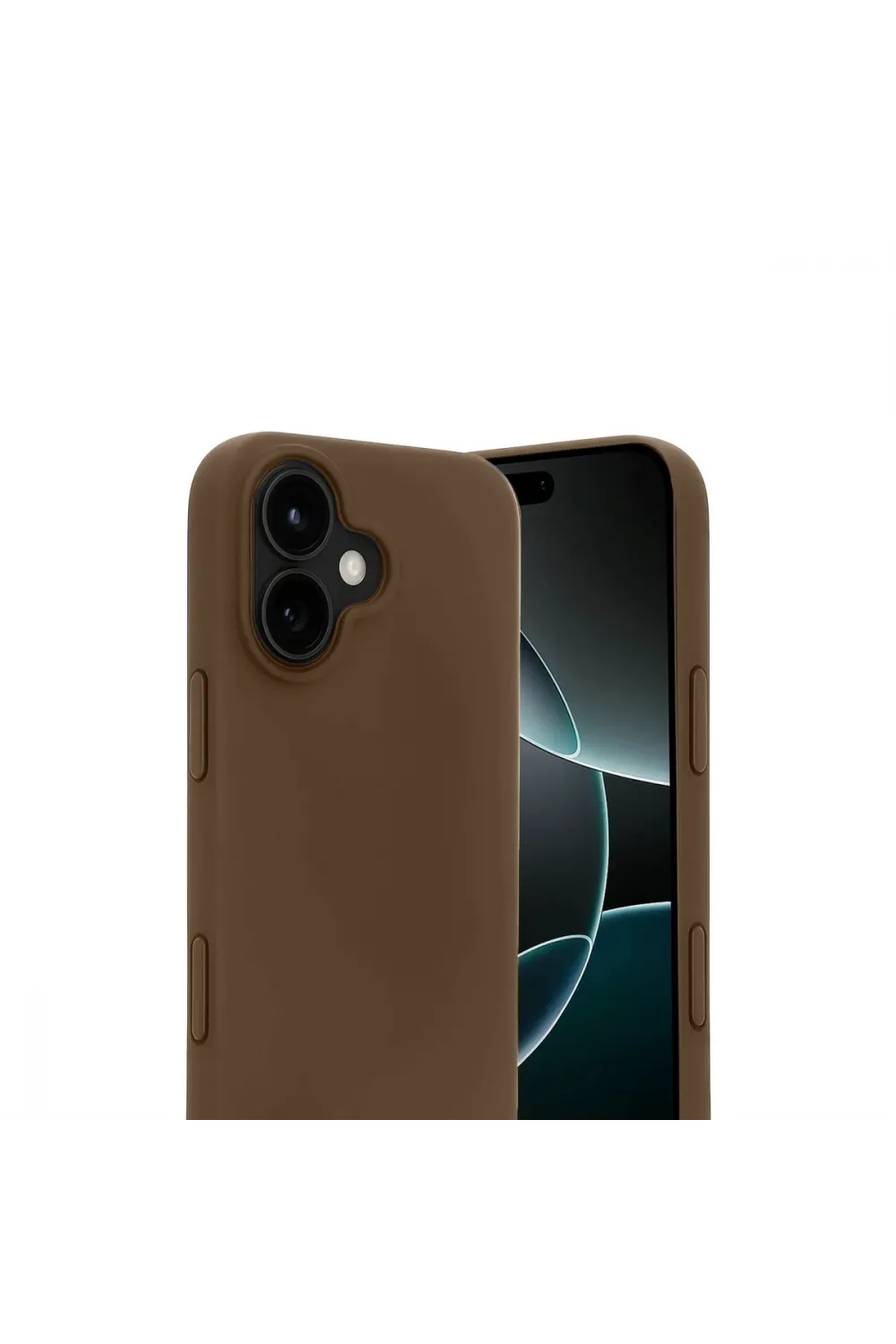 Apple İphone 17 First Silikon - Kahverengi