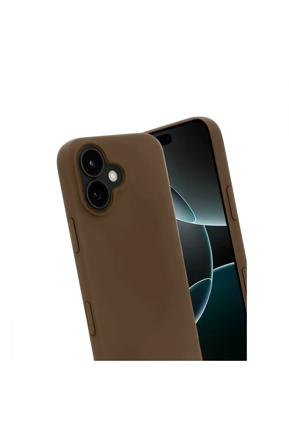 Apple İphone 17 First Silikon - Kahverengi