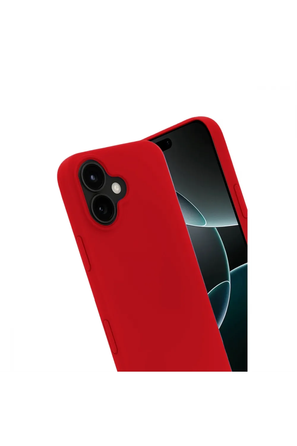 Apple İphone 17 First Silikon - Kırmızı