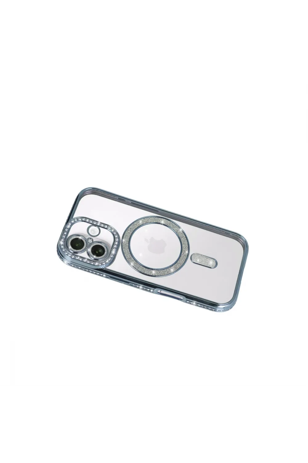 Apple İphone 17 Joke Simli Magneticsafe Kılıf - Mavi