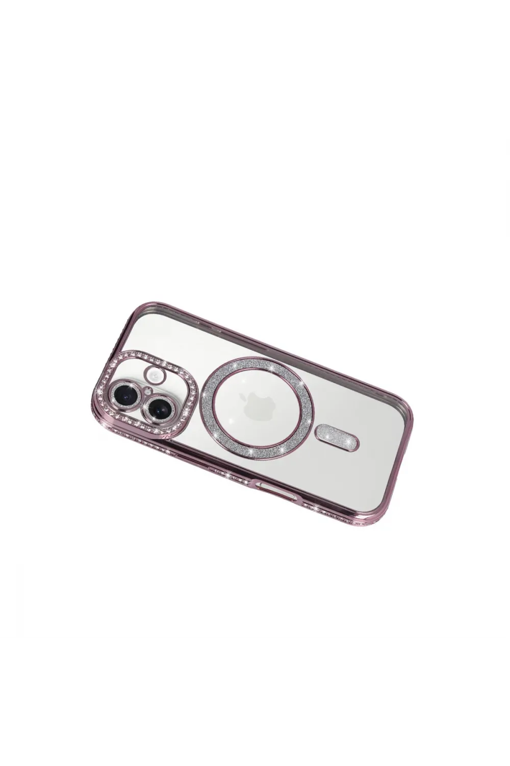 Apple İphone 17 Joke Simli Magneticsafe Kılıf - Pembe