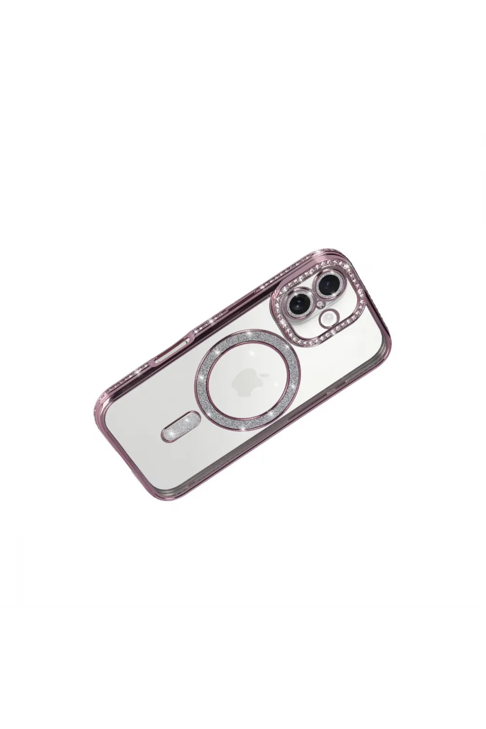 Apple İphone 17 Joke Simli Magneticsafe Kılıf - Pembe