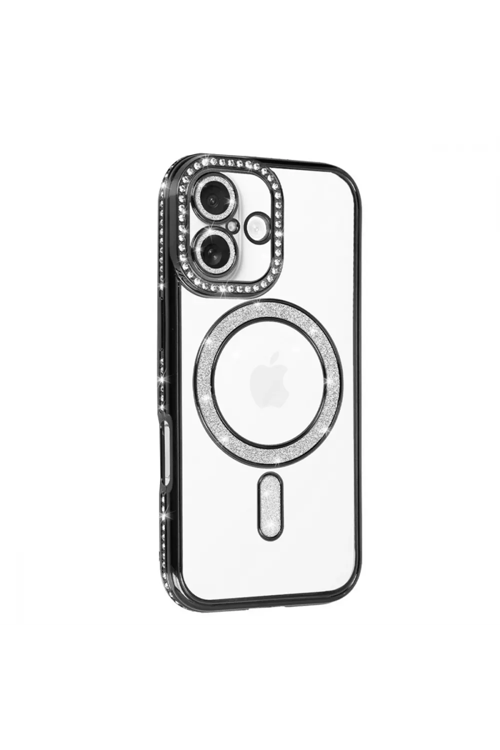 Apple İphone 17 Joke Simli Magneticsafe Kılıf - Siyah