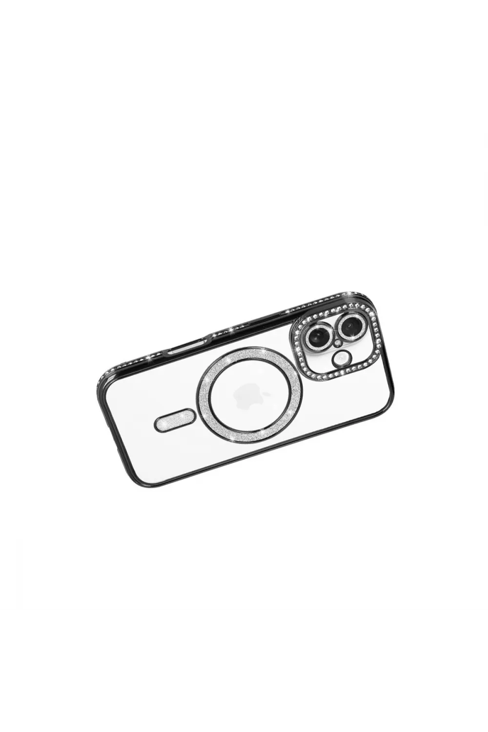 Apple İphone 17 Joke Simli Magneticsafe Kılıf - Siyah