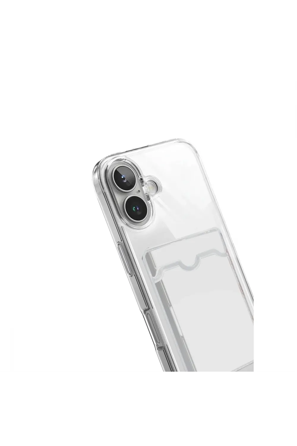 Apple İphone 17 Kart Şeffaf Silikon - Şeffaf