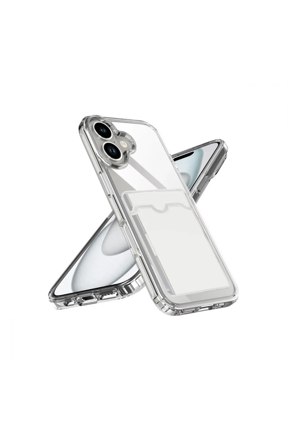 Apple İphone 17 Kart Şeffaf Silikon - Şeffaf
