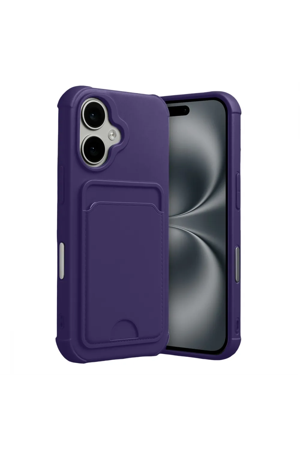 Apple İphone 17 Kelvin Kartvizitli Silikon - Derin Mor