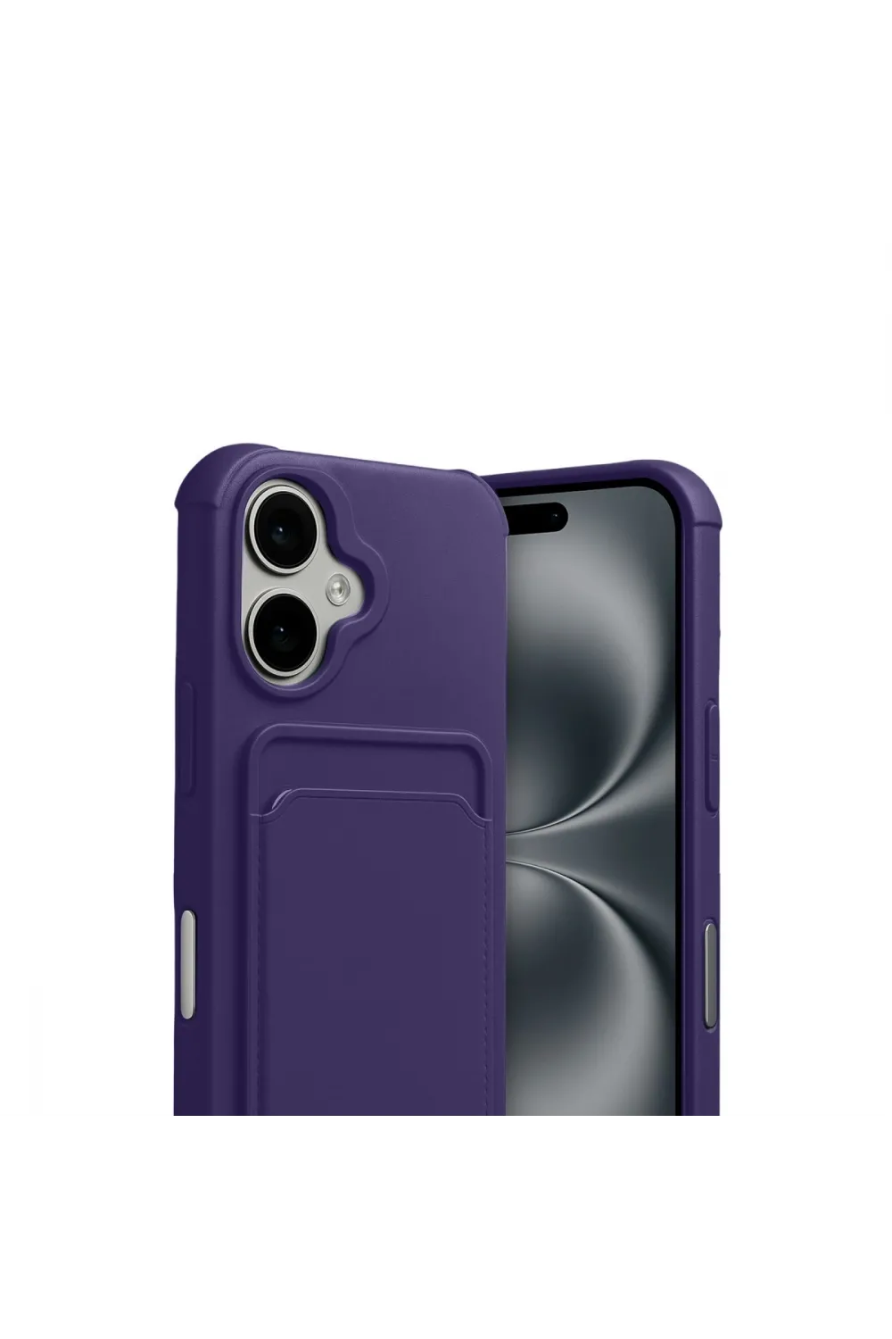 Apple İphone 17 Kelvin Kartvizitli Silikon - Derin Mor