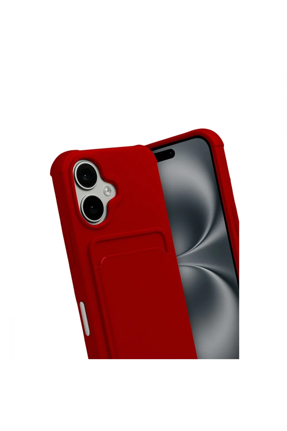 Apple İphone 17 Kelvin Kartvizitli Silikon - Kırmızı