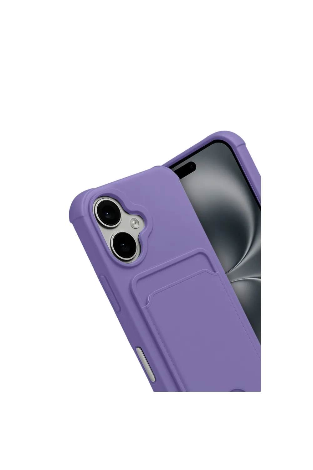 Apple İphone 17 Kelvin Kartvizitli Silikon - Lila