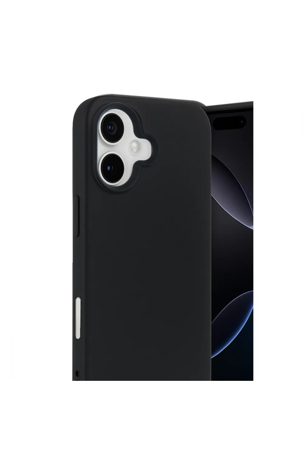 Apple İphone 17 Nano İçi Kadife Silikon - Siyah