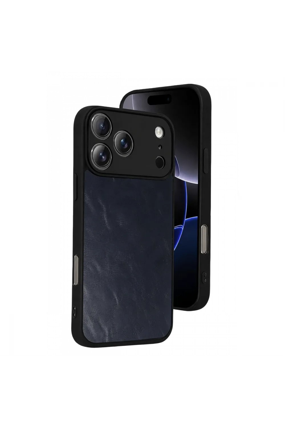 Apple İphone 17 Pro Aras Deri Kapak - Lacivert
