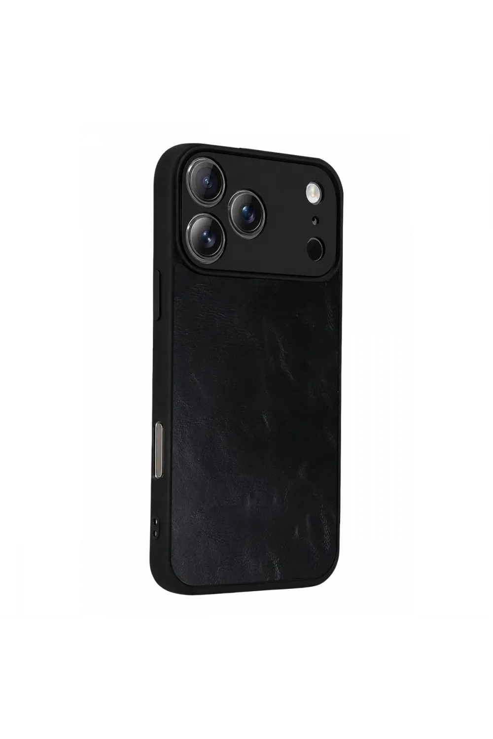 Apple İphone 17 Pro Aras Deri Kapak - Siyah
