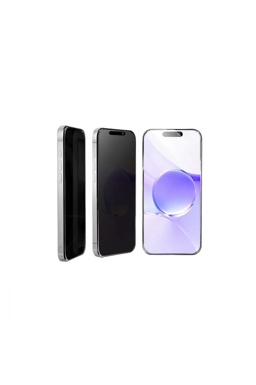 Apple İphone 17 Pro Bilvis 5in1 5d Magic Hayalet Cam Ekran Koruyucu - Siyah