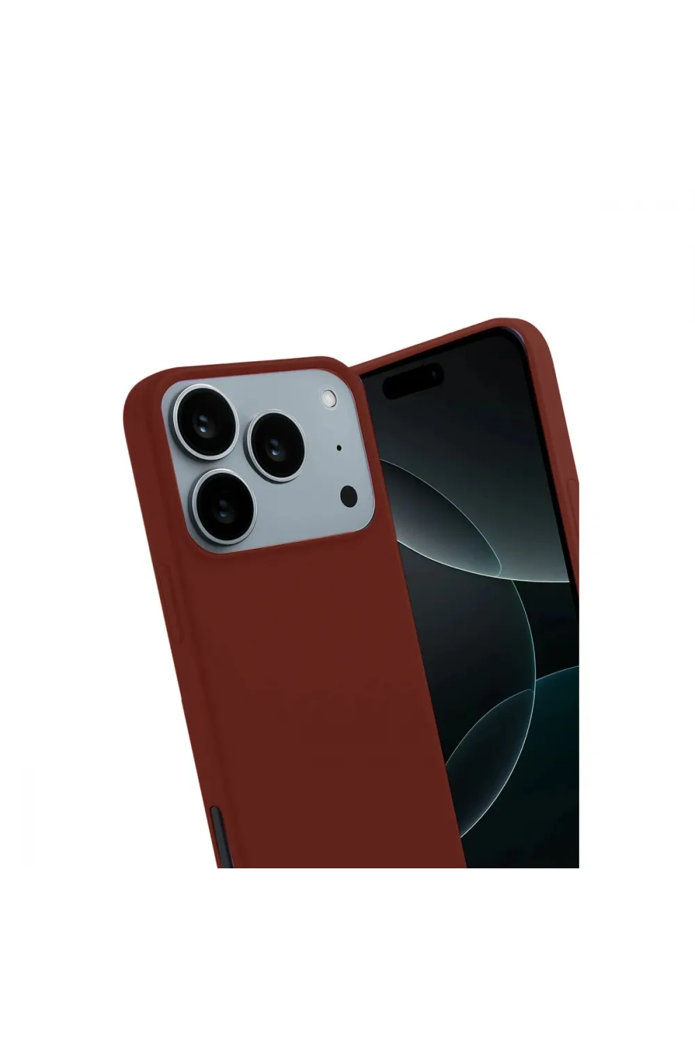 Apple İphone 17 Pro First Silikon - Bordo