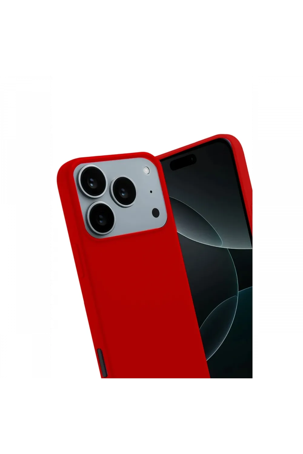 Apple iPhone 17 Pro First Silikon - Kırmızı