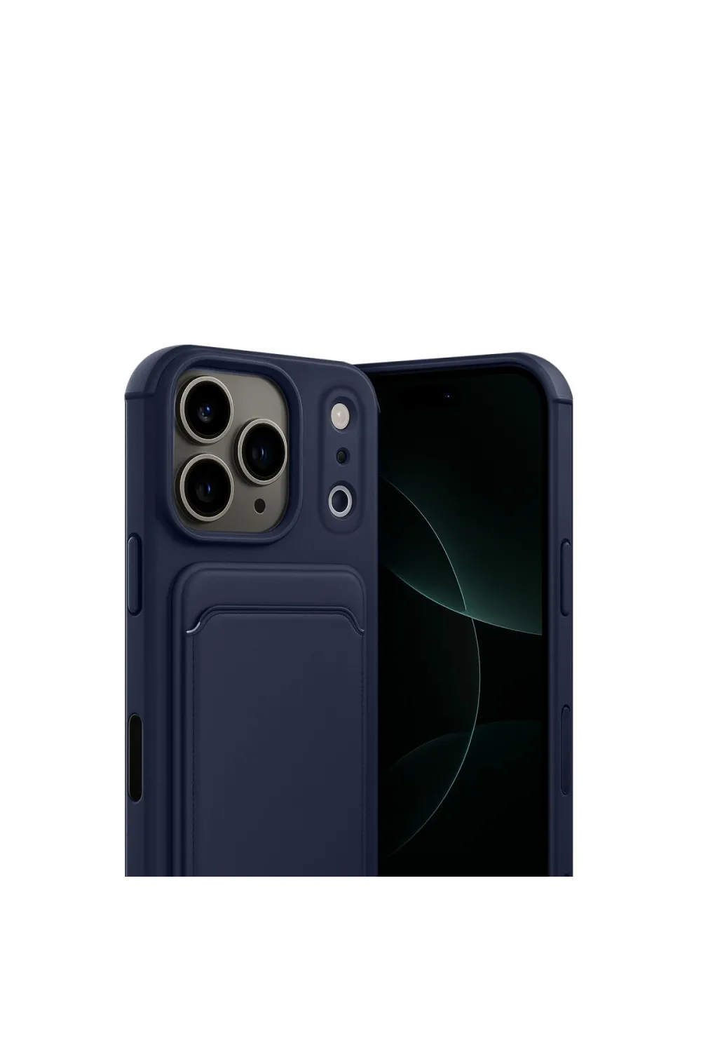 Apple İphone 17 Pro Kelvin Kartvizitli Silikon - Lacivert