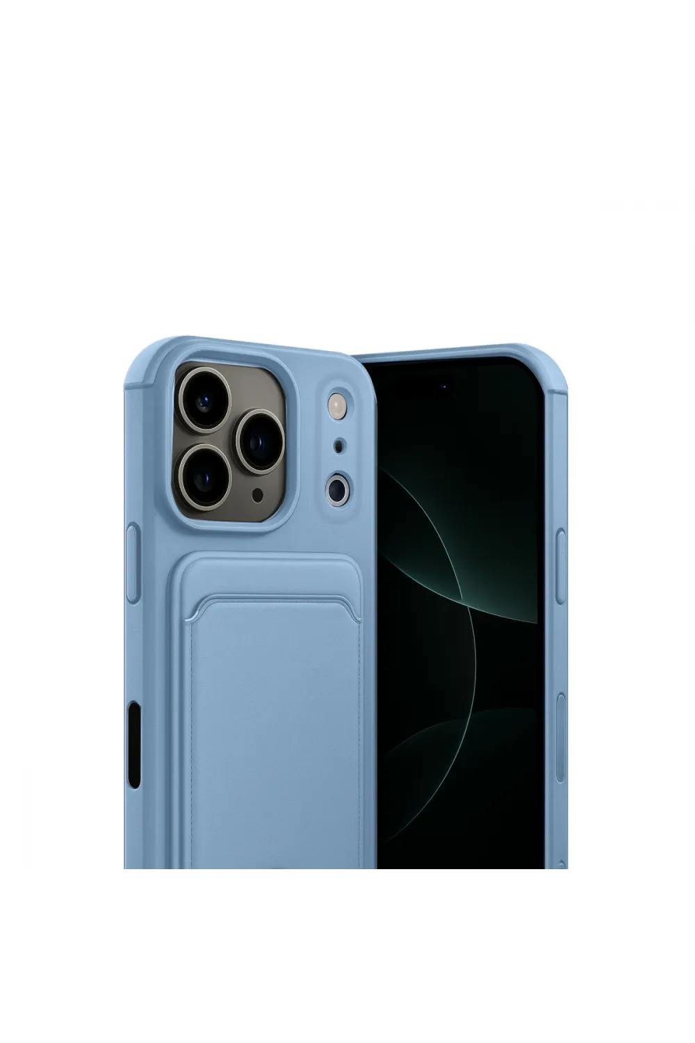Apple İphone 17 Pro Kelvin Kartvizitli Silikon - Mavi