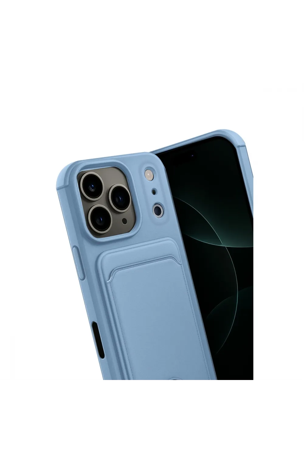 Apple İphone 17 Pro Kelvin Kartvizitli Silikon - Mavi