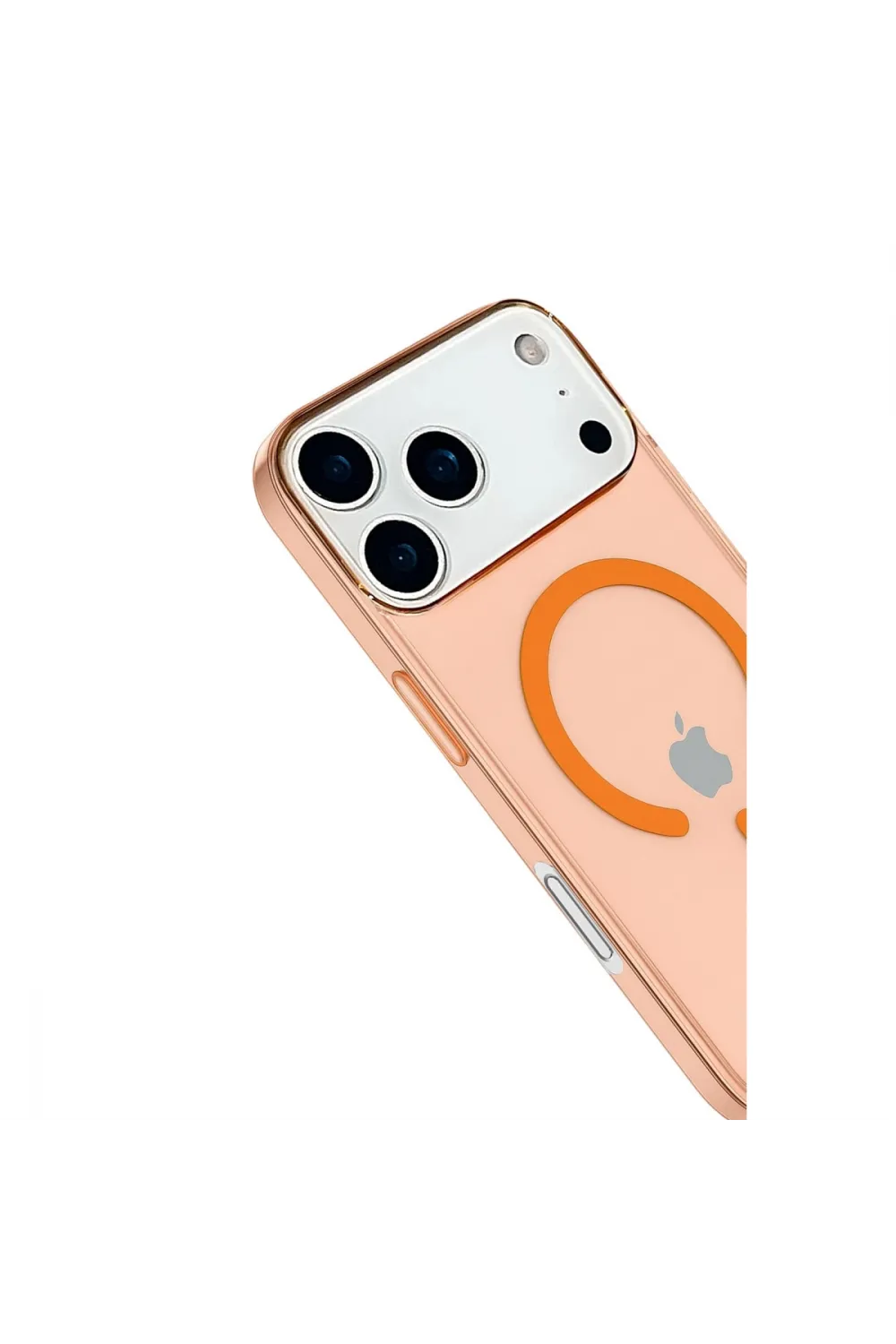 Apple İphone 17 Pro Kılıf Pc Real Magsafe Kapak - Turuncu