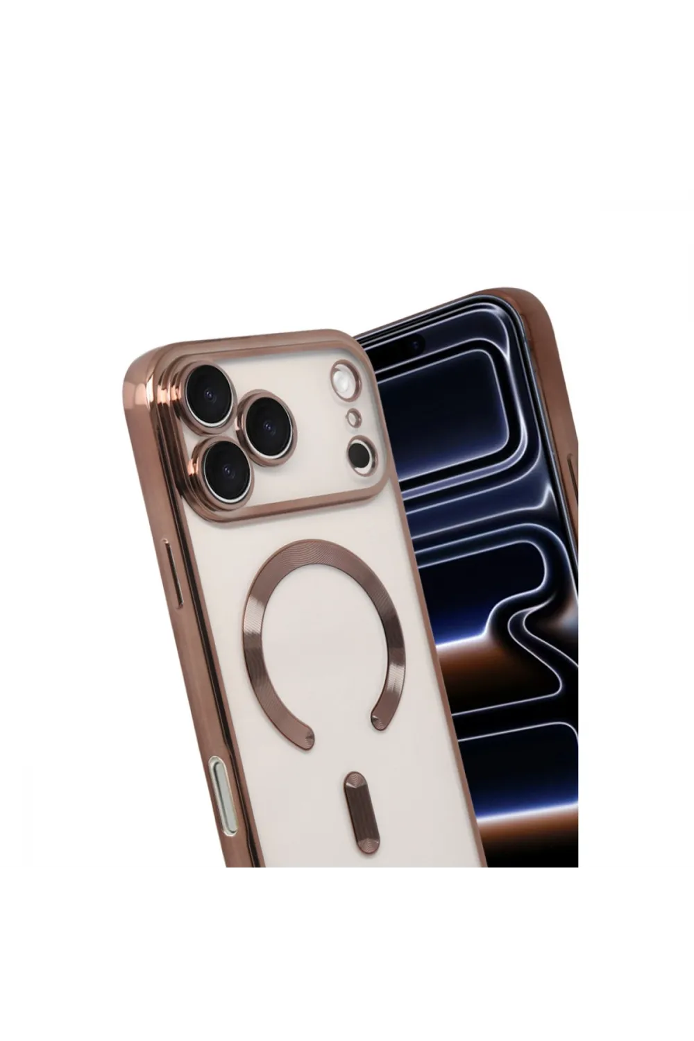 Apple İphone 17 Pro Kross Magneticsafe Kapak - Çöl Titanyum