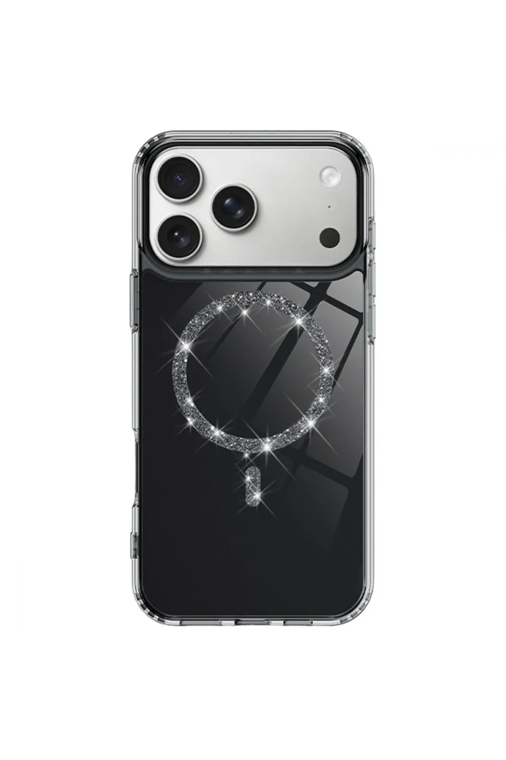 Apple İphone 17 Pro Live Diamond Magsafe Kapak - Siyah
