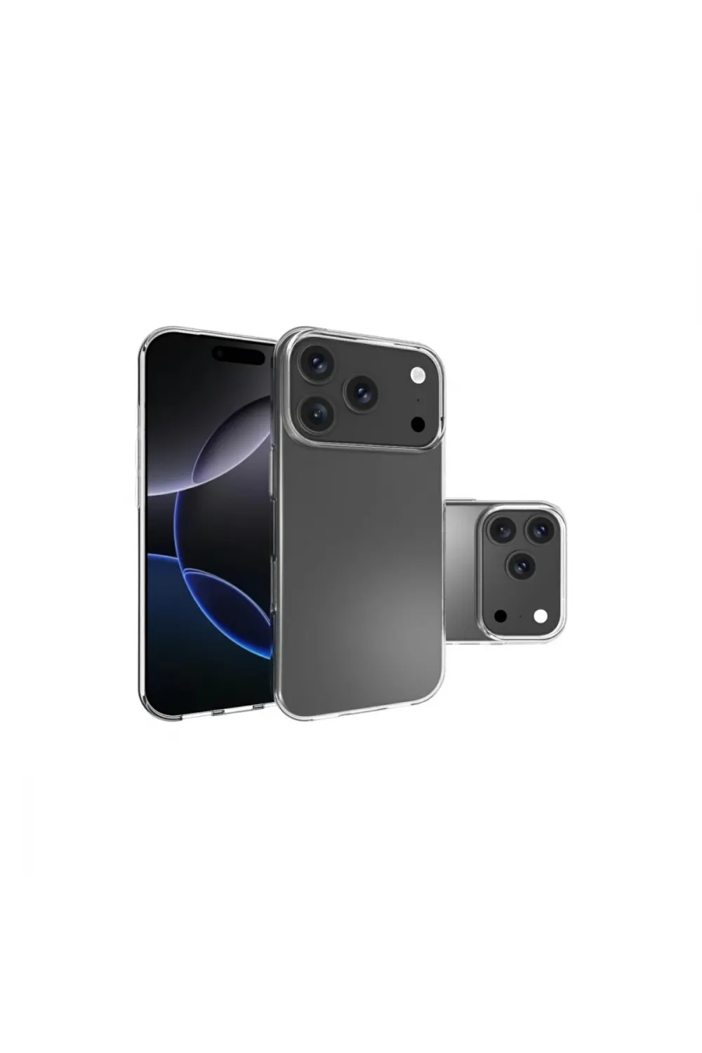 Apple İphone 17 Pro Lüx Şeffaf Silikon - Şeffaf