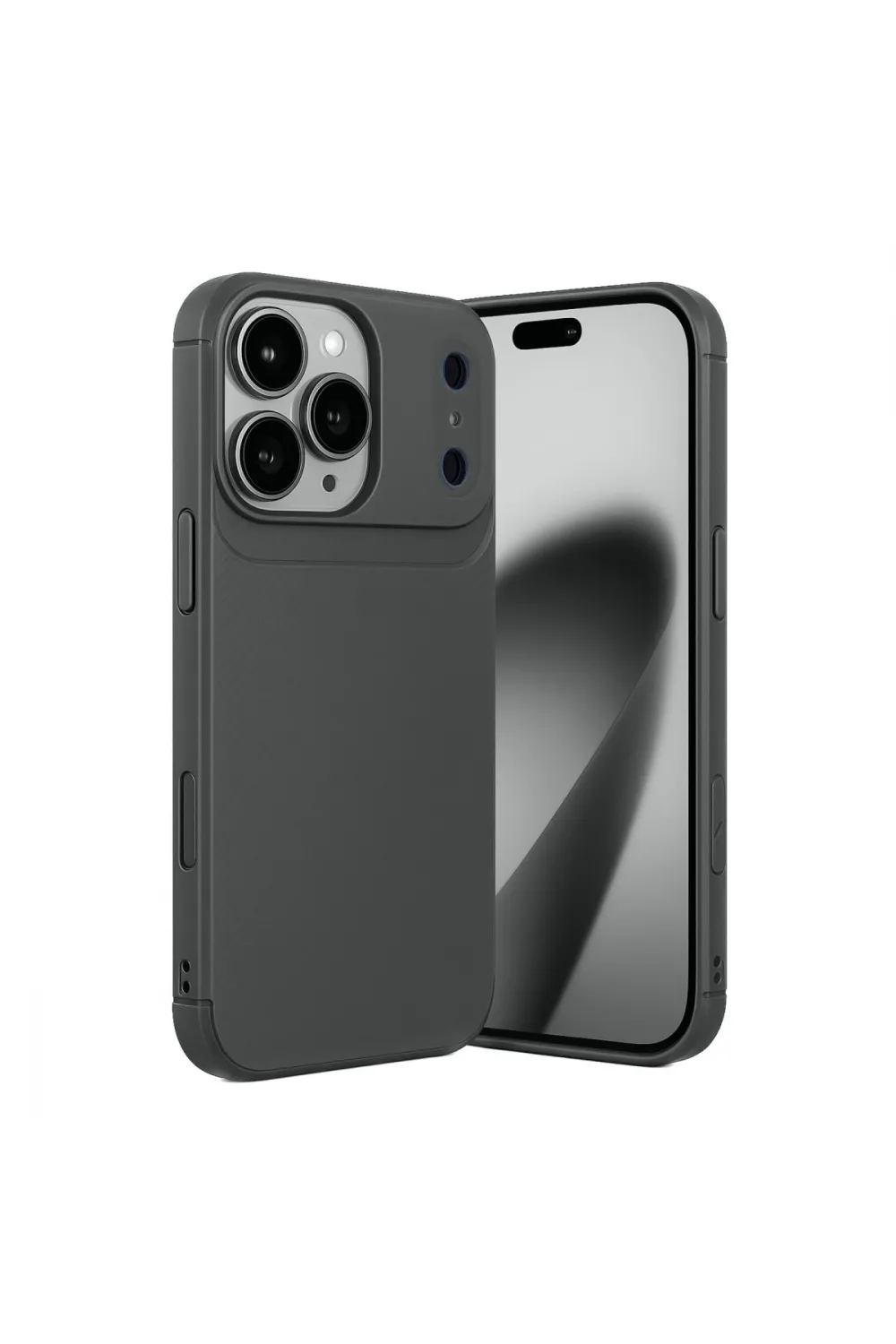 Apple İphone 17 Pro Max Auto Focus Karbon Kapak - Gri