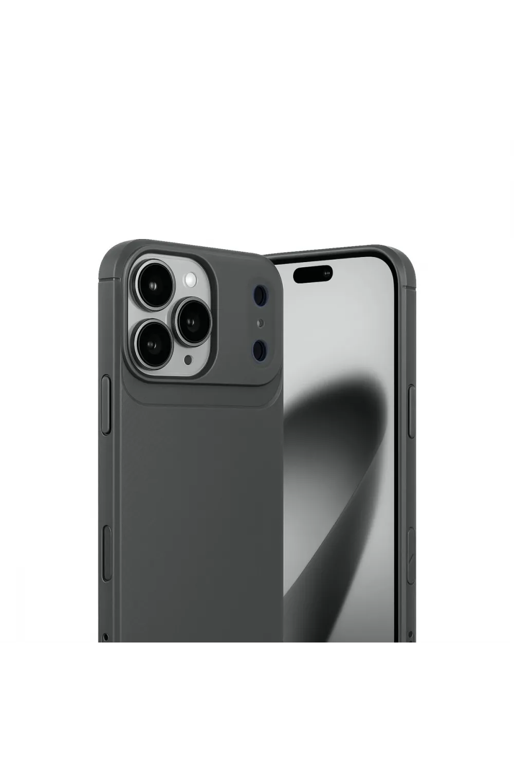 Apple İphone 17 Pro Max Auto Focus Karbon Kapak - Gri