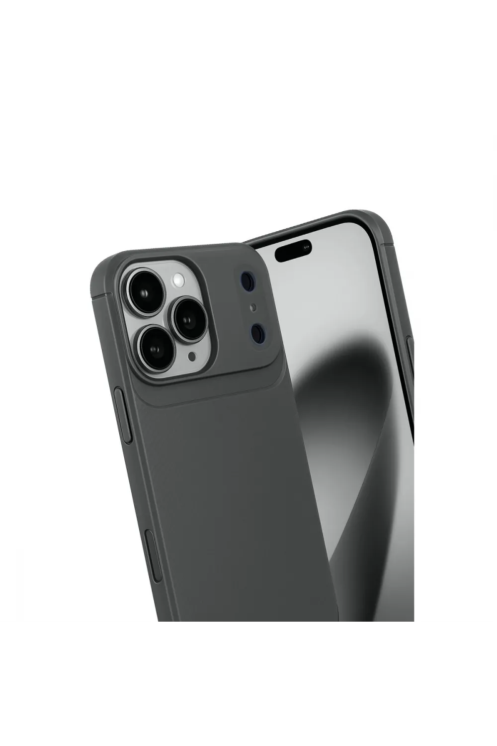 Apple İphone 17 Pro Max Auto Focus Karbon Kapak - Gri