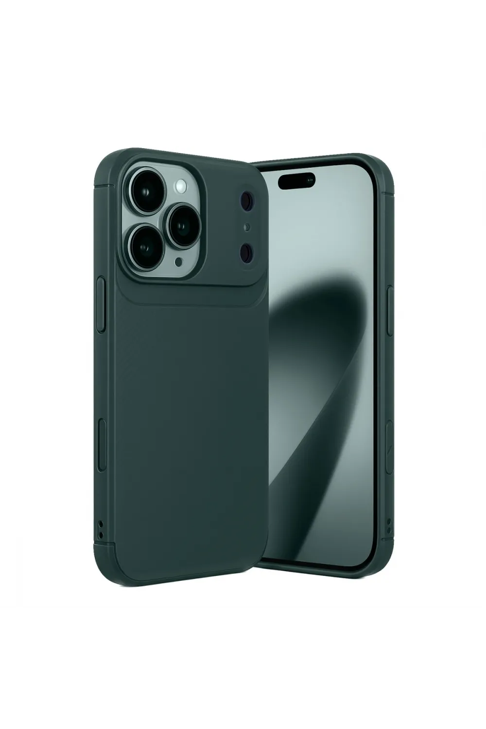 Apple İphone 17 Pro Max Auto Focus Karbon Kapak - Koyu Yeşil