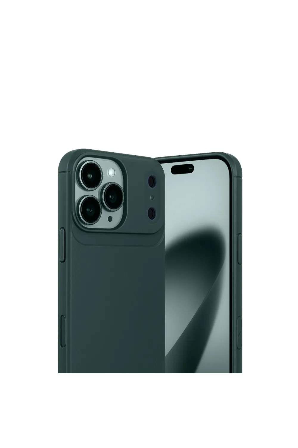 Apple İphone 17 Pro Max Auto Focus Karbon Kapak - Koyu Yeşil