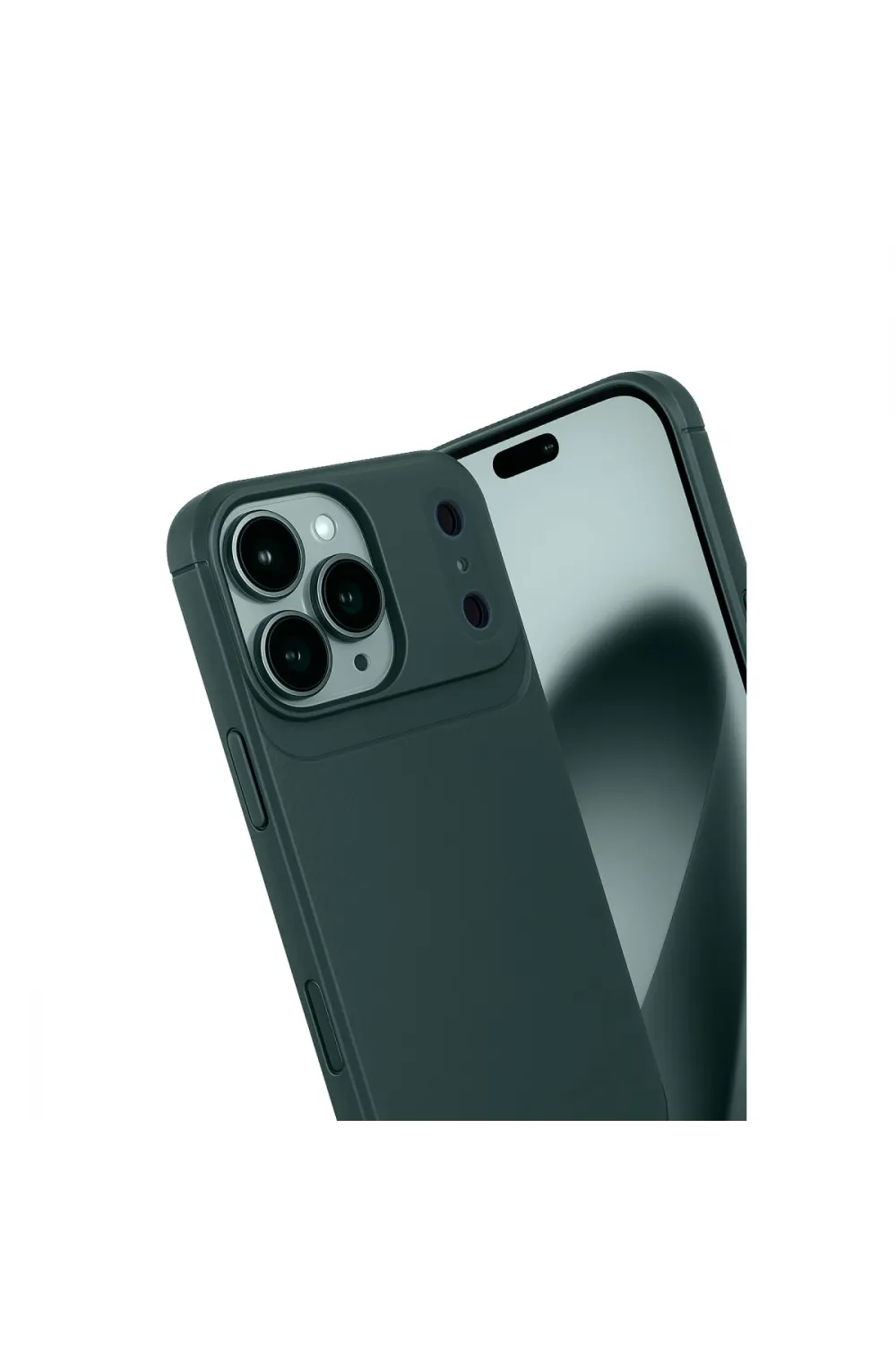 Apple İphone 17 Pro Max Auto Focus Karbon Kapak - Koyu Yeşil